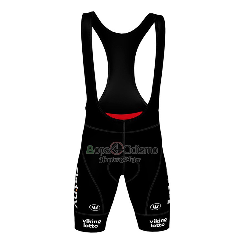 Lotto Dstny Ropa Ciclismo Culotte Corto 2023 Mangas Cortas Rojo Azur